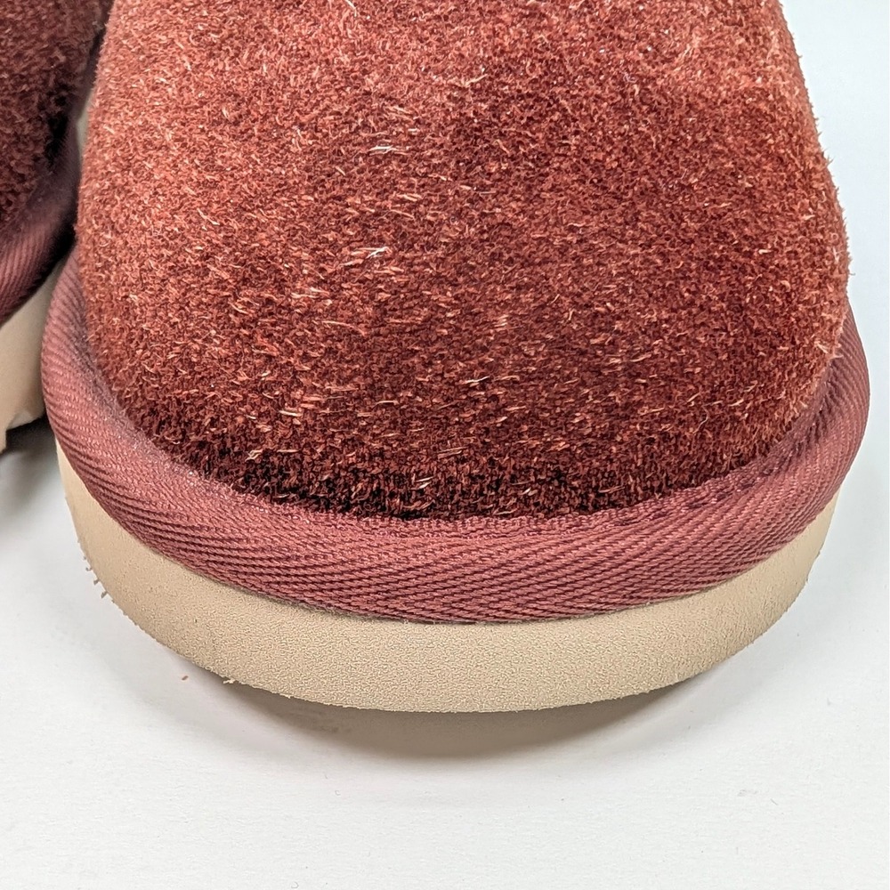 UGG Classic Slipper Burnt Cedar Shaggy Suede Mens 10 Slip On Shoes 1153104 NoBox - Picture 10 of 15